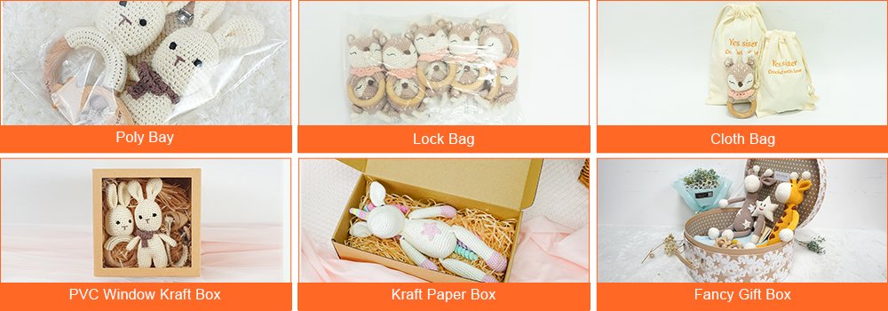 custom crochet gift set packaging