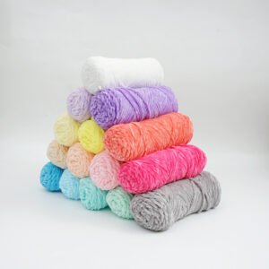 Fluffy Crochet Crafting Chunky Knit Chenille Bulky Baby Blanket Amigurumi Velvet Yarn