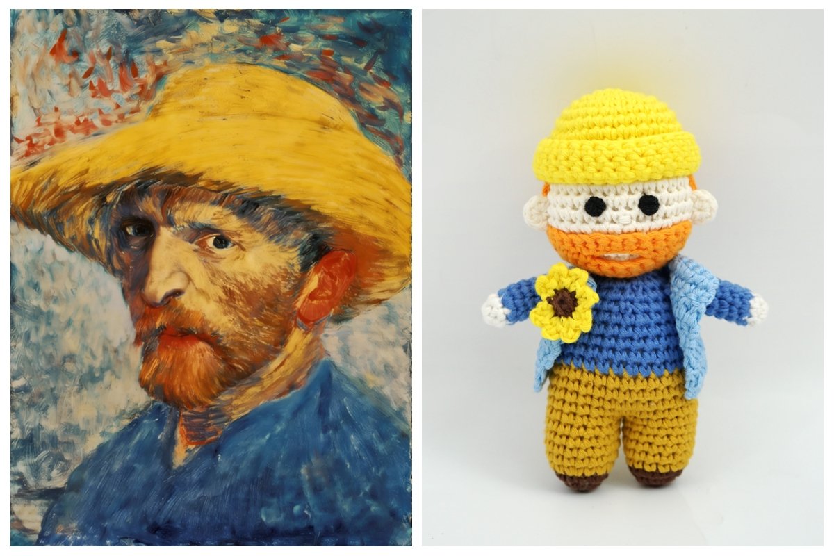van gogh crochet art
