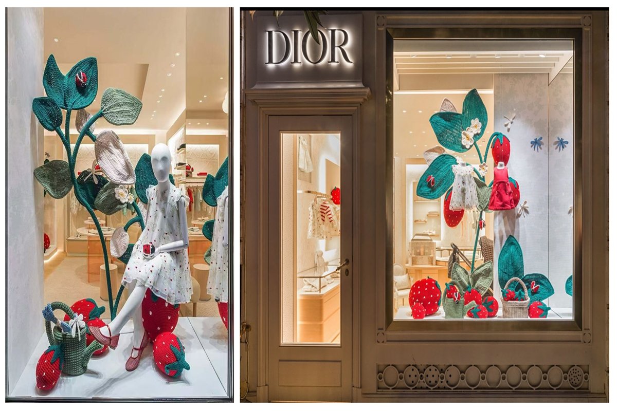 luxury crochet installation