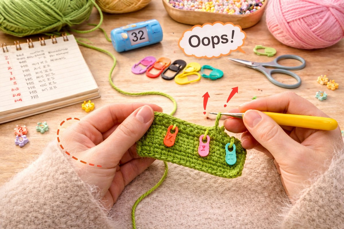 counting crochet stitches