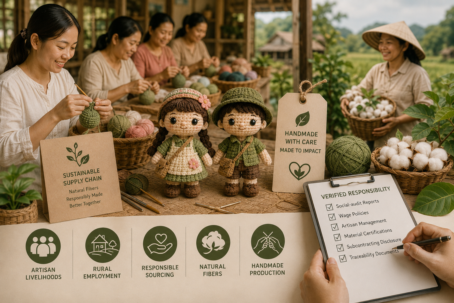 Vietnam crochet artisan production