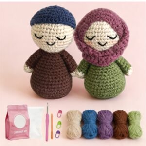 Diy Ramadan Islamic Hijab Muslim Toys Doll Crochet Kit for Beginners